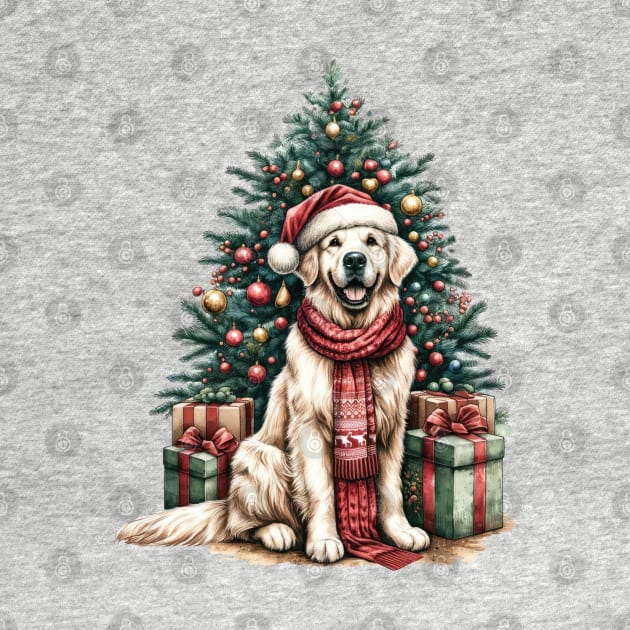 Christmas is Golden with Golden Retriever by Tintedturtles